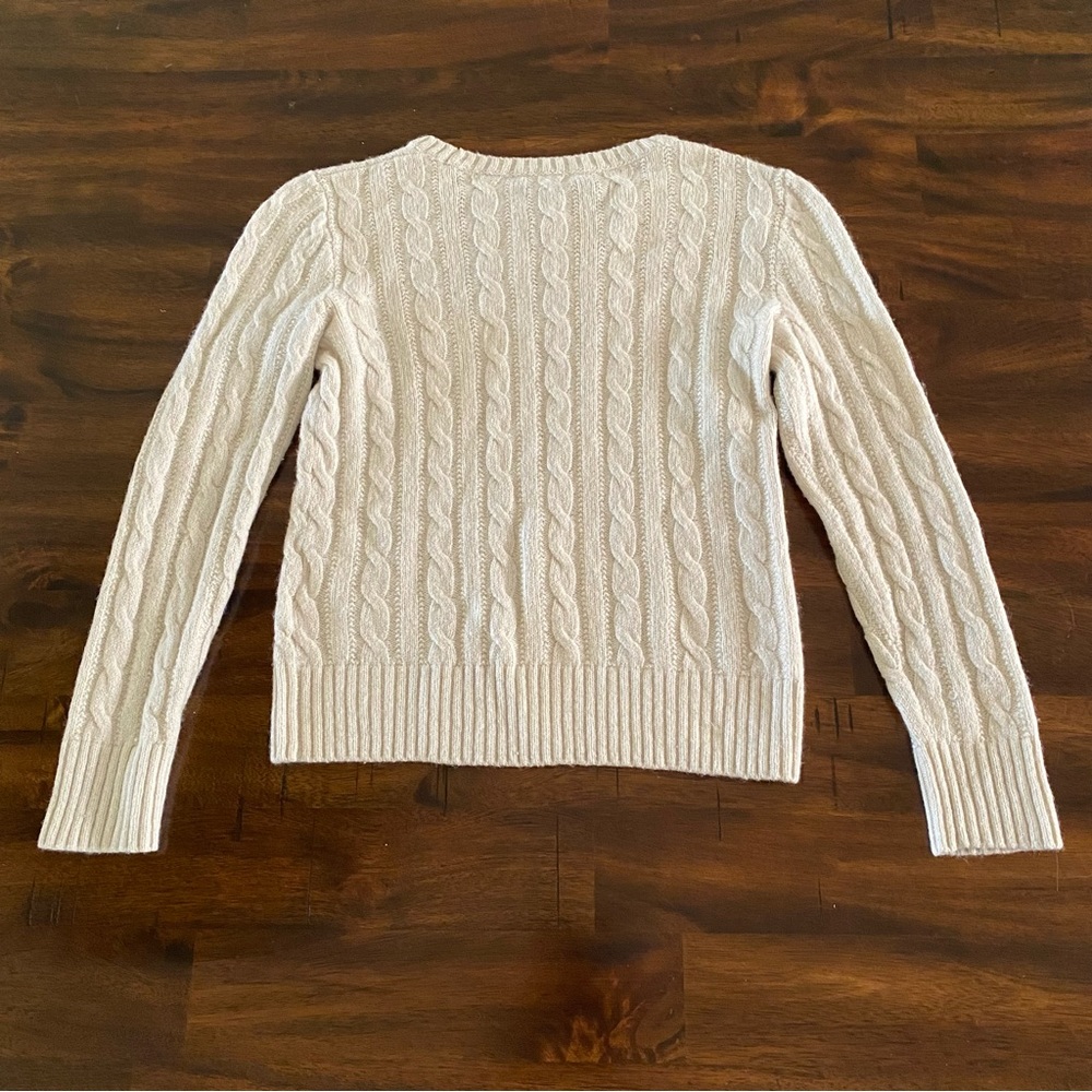 Ralph Lauren Viscose Wool Blend Cable Sweater Girls - Picture 5 of 6